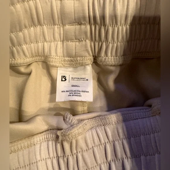 BuffBunny Luxe Ivory Joggers - Picture 4 of 4